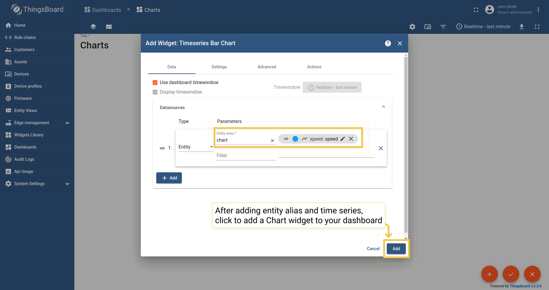 Chart Widgets | ThingsBoard Community Edition